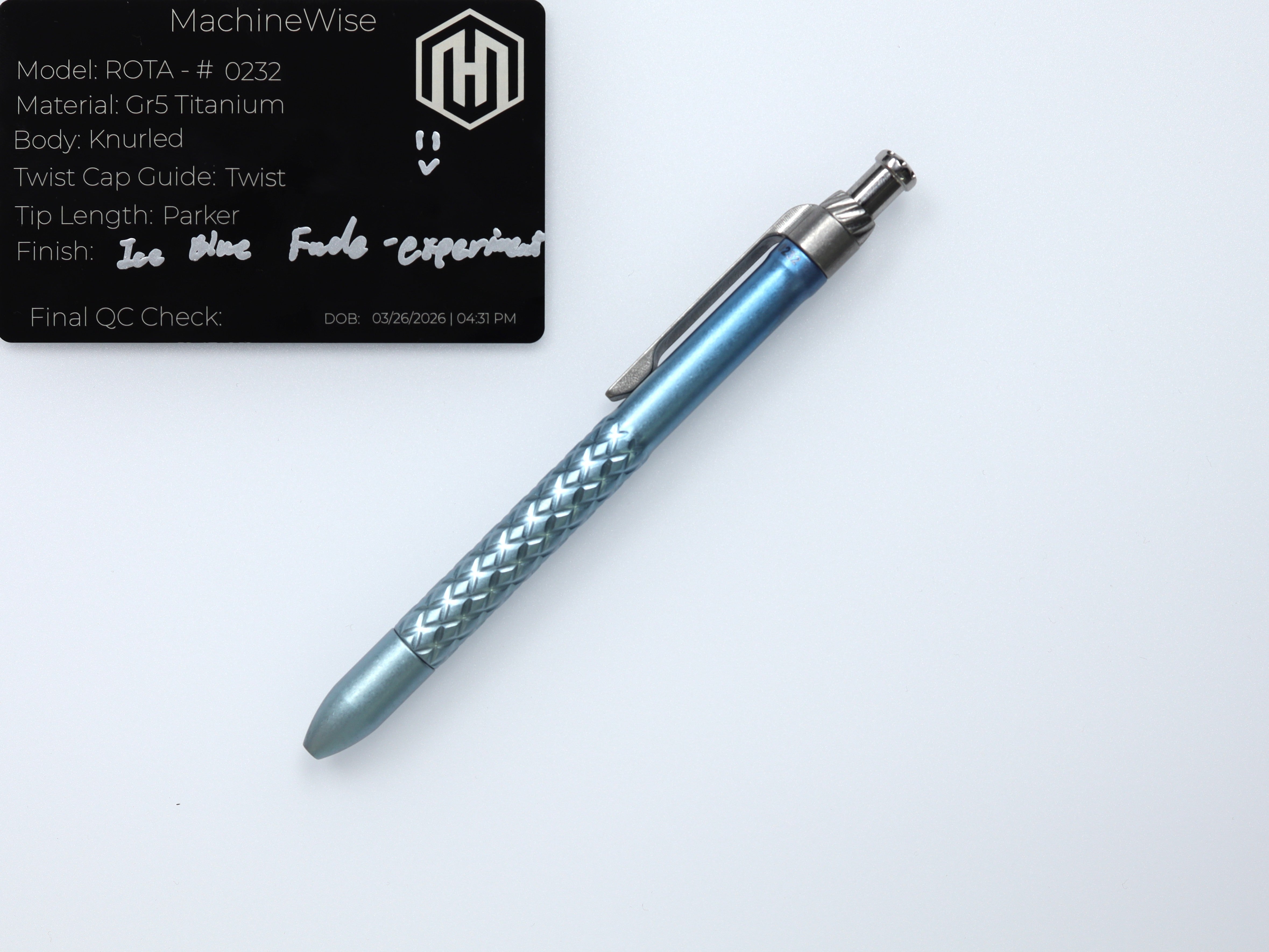 MachineWise ROTA Titanium Pen EDC